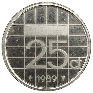 25 Cents 1989 MBC Holanda Europa