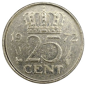 25 Cents 1972 MBC Holanda Europa