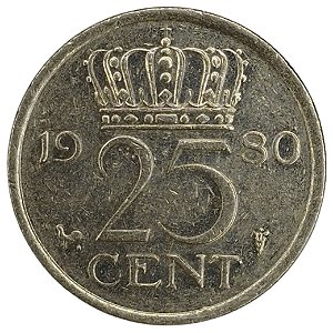 25 Cents 1980 MBC Holanda Europa