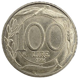100 Liras 1996 MBC Itália Europa