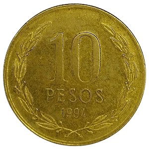 10 Pesos 1994 MBC Chile América