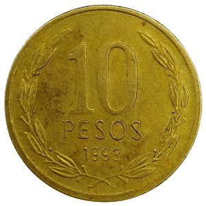 10 Pesos 1993 MBC Chile América