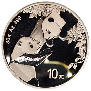 10 Yuan 2023 Prata 0.999 - 30gr - PANDA - FROOF