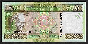 500 Francs Guineens 2012 Guiné FE África