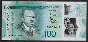 100 Dólares 2022 FE Jamaica América Polímero