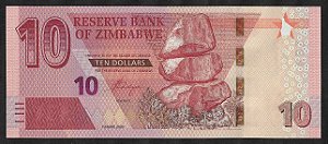 10 Dollars 2020 FE Zimbabwe África