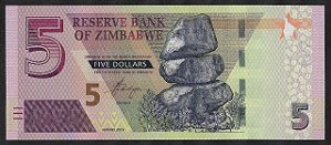 5 Dollars 2020 FE Zimbabwe África