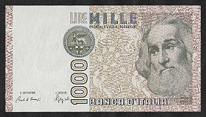 1.000 Liras 1982 FE Itália Europa