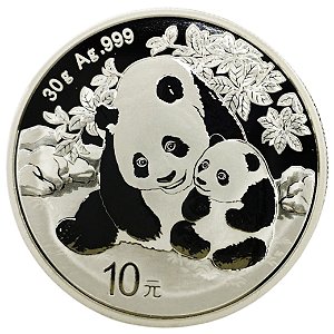 10 Yuan 2024 China Prata .999 - 30gr Panda - PROOF