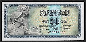 50 Dinara 1978 FE Iugoslávia Europa