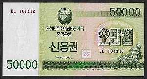 50.000 Wom 2003 FE Coreia do Norte Ásia