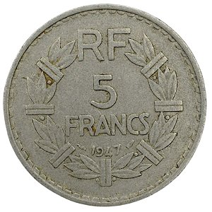 5 Francos 1947 MBC França Europa