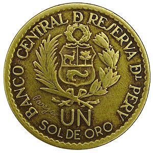 1 Sol de Oro 1965 MBC Republica Peruana América