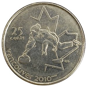 25 Cents 2007 MBC Canadá XXI Jogos Olímpicos de Inverno, Vancouver 2010 - Curling