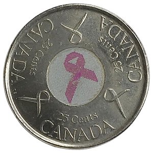 25 Cents 2006 MBC Canadá Fita Posa - Prevenção ao  Câncer de Mama