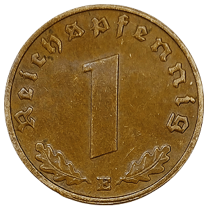 1 Reichspfennig 1938 (E) MBC Alemanha Europa