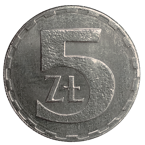 5 Zlotych 1990 SOB Polônia Europa
