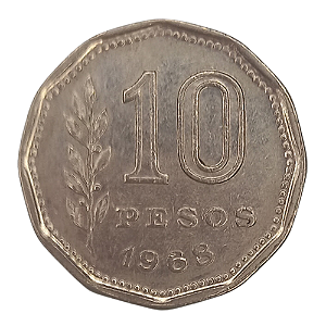 10 pesos 1968 MBC Argentina América