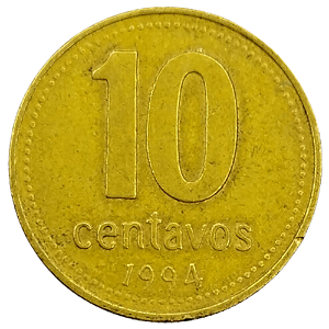 10 Centavos 1994 MBC Argentina América