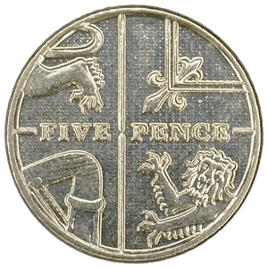 5 Pence 2013 MBC Reino Unido Europa