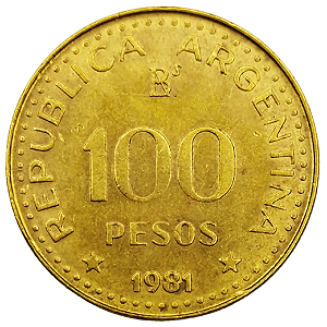 100 Pesos 1981 MBC Argentina América