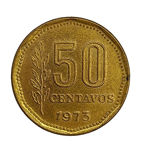 50 Centavos 1973 MBC Argentina América