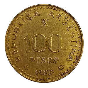 100 Pesos 1980 MBC Argentina América