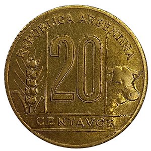 20 Centavos 1950 MBC Argentina América