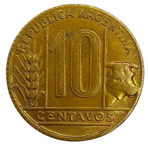 10 Centavos 1950 MBC Argentina América