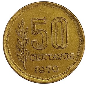 50 Centavos 1970 MBC Argentina América