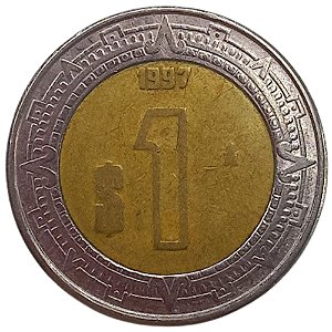 1 Peso 1997 MBC México América