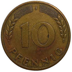 10 Pfennig 1950 MBC (J) Alemanha Europa
