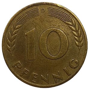 10 Pfenning 1949 MBC (D) Alemanha Europa