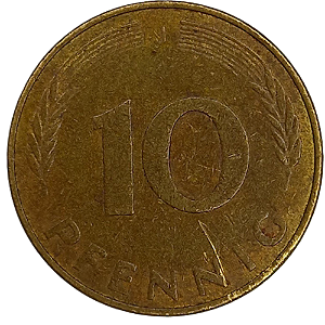 10 Pfennig 1979 MBC (J) Alemanha