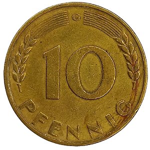 10 Pfennig 1950 MBC (G) Alemanha
