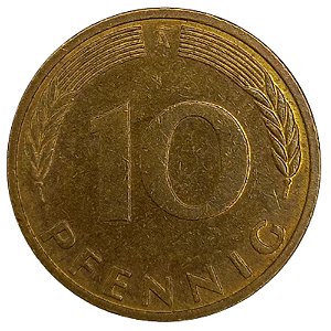 10 Pfennig 1991 MBC (A) Alemanha