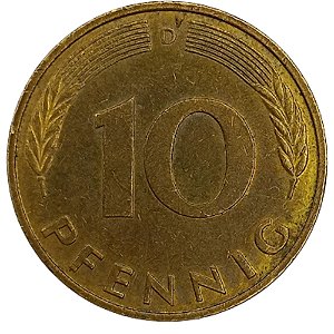10 Pfennig 1989 MBC (D) Alemanha