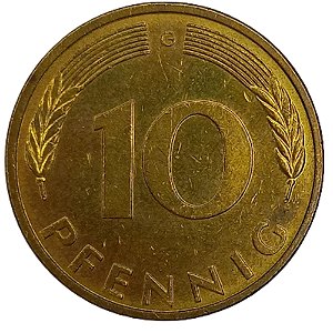10 Pfennig 1990 MBC (G) Alemanha