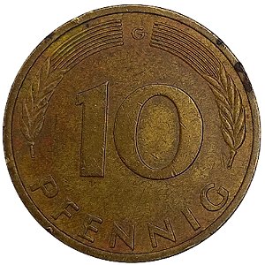10 Pfennig 1979 MBC (G) Alemanha