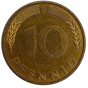 10 Pfennig 1990 MBC (D) Alemanha