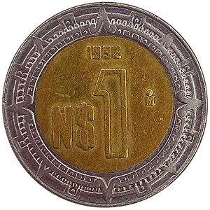 1 Peso 1992 MBC México