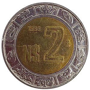 2 Pesos 1995 MBC México