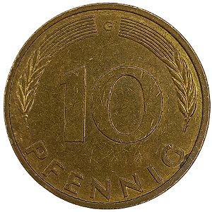 10 Pfennig 1991 MBC (G) Alemanha