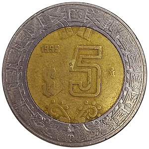 5 Pesos 1999 MBC México