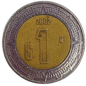 1 Peso 2002 MBC México