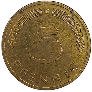 5 Pfennig 1987 MBC (F) Alemanha