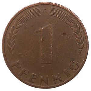 1 Pfennig 1950 MBC (G) Alemanha