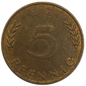 5 Pfennig 1969 MBC (F) Alemanha