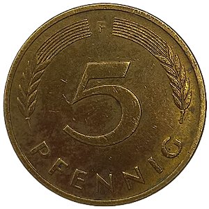 5 Pfennig 1991 MBC (F) Alemanha