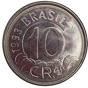 10 Cruzeiros Reais 1993 MBC Brasil
